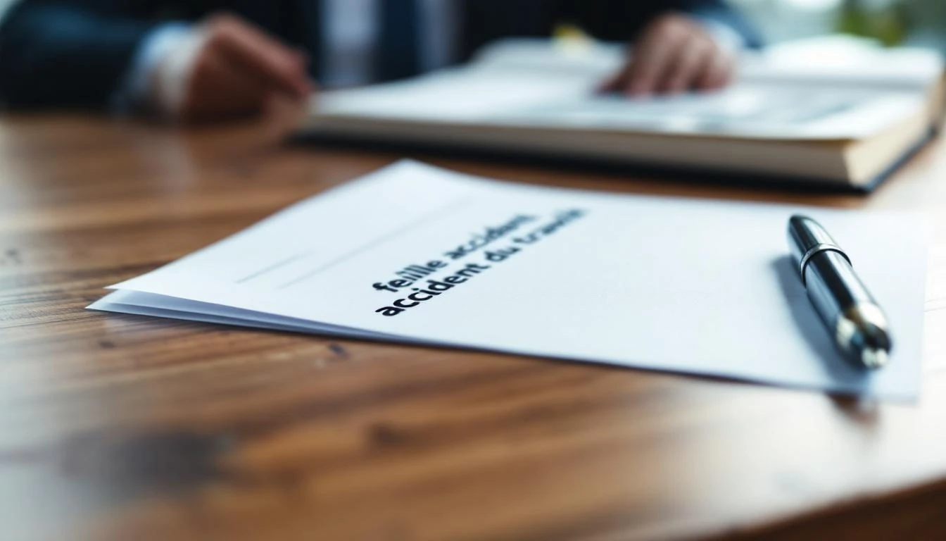 Que faire avec votre feuille accident du travail